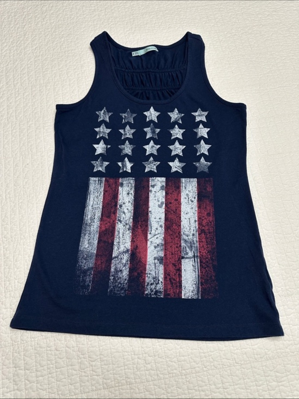 American Flag Tank Top Medium New without tags Navy 🇺🇸